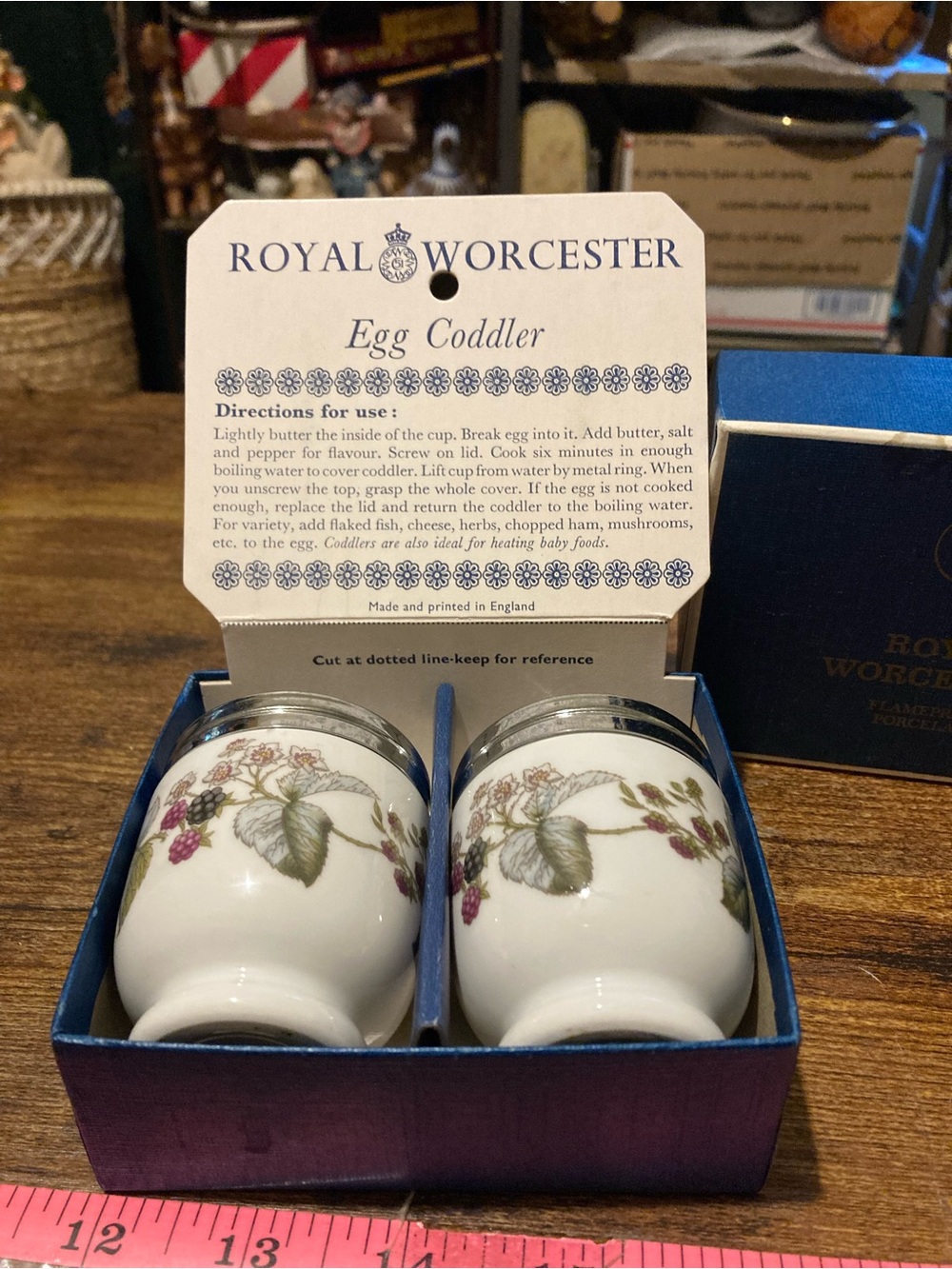 Vintage Royal Worcester Lavinia egg coddler